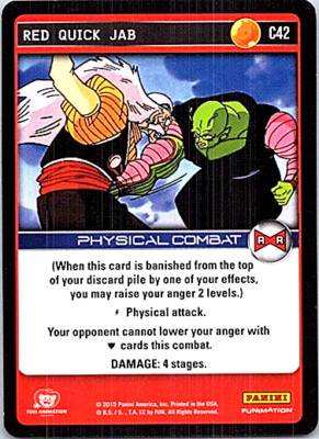 Red Quick Jab Dragon Ball Z TCG Light Play | eBay