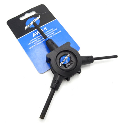 Park Tool AWS-1 Fahrrad Werkstatt 3-Wege Inbus Sechskantschlüssel 4/5/6 mm Brandneu K6