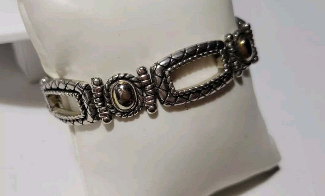 Brighton UPTOWN Silver Scrolled Open Rectangle Ov… - image 2