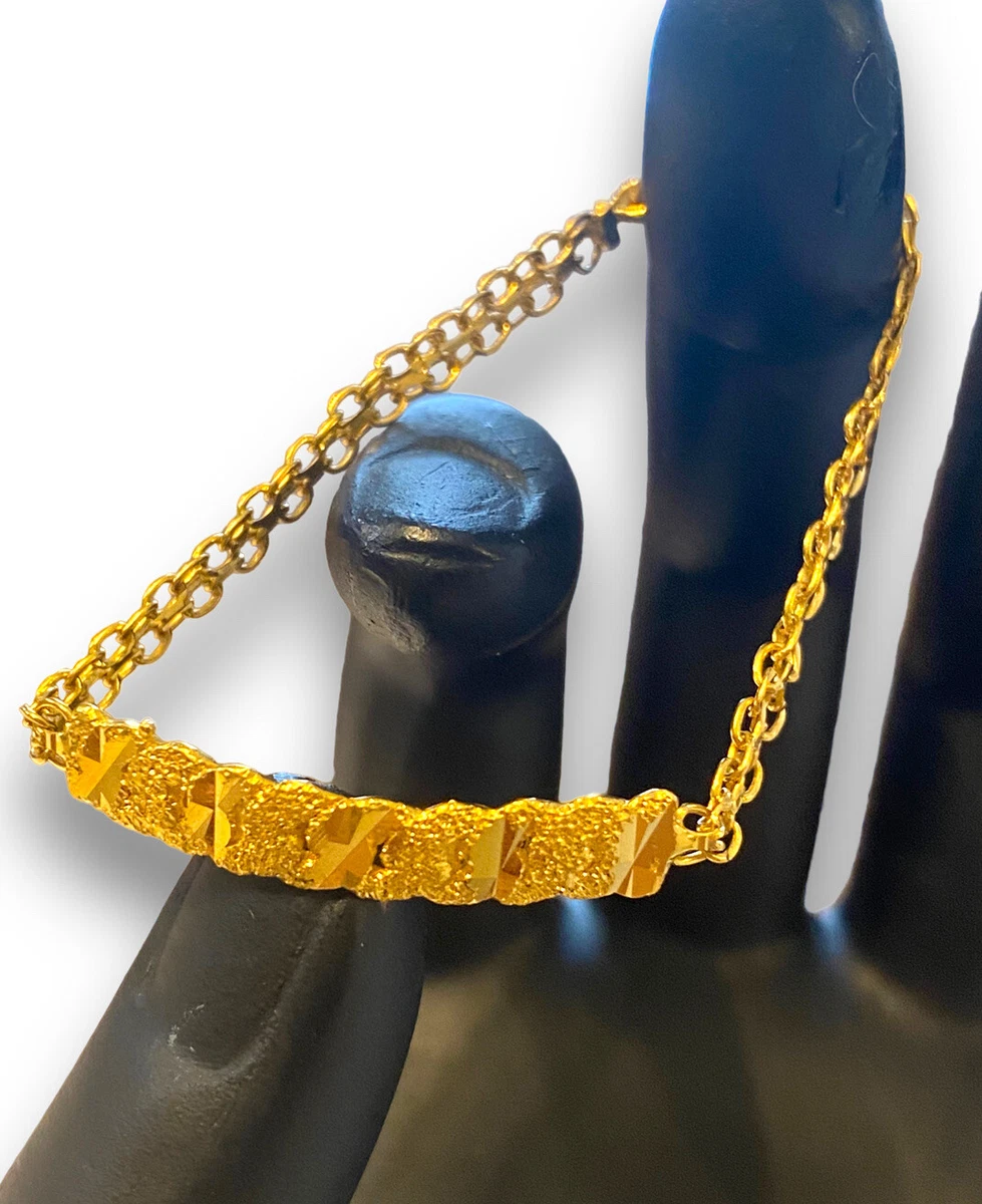 Gold polish Leaf Chain bracelet