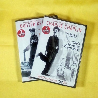 Lot of 2 Legend Of The Silver Screen DVDs - Chaplin, Keaton