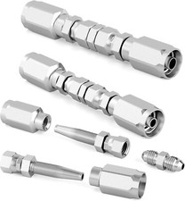 Hydraulic Hose Repair Kits 3Pcs 1/4", 3/8", 1/2" Inner Diameter Quickly Repair