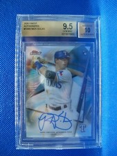 NICK SOLAK 2020 Topps Finest AUTO #FANS BGS GEM MINT 9.5 RC Rangers