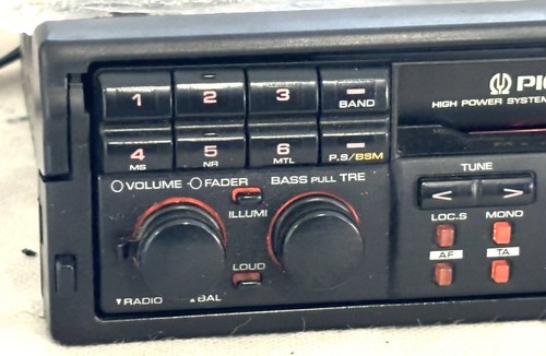 VINTAGE PIONEER KEH-6000 RDSR RADIO PULL OUT CASSETTE PLAYER WITH USER MANUAL - Picture 5 of 13