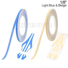 1/8" 3mm Light Blue & Beige Pinstriping Pin Stripe Line Vinyl Tape Decal Sticker