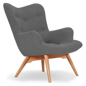 High Wing Back Angel Scandinavian Chair New Fabric Armchair Seat Living Room Ebay