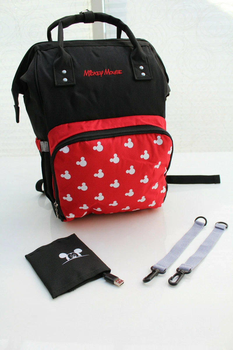 Disney Mickey Mouse Maman Sac à Dos Bébé Couche-Culotte Langer USB