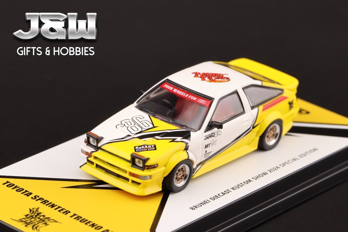 Inno64 Toyota Sprinter Trueno AE86 Wildcard Brunei Exclusive 1/64
