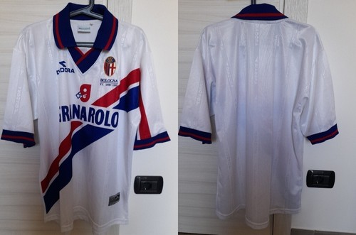 BOLOGNA CELEBRATORY FOOTBALL JERSEY 90 YEARS 1909 - 1999 DIADORA SHIRT GRANAROLO