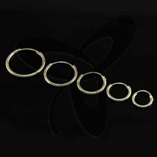 gelb GOLD CREOLEN OHRHÄNGER OHRSTECKER OHRRINGE OHRSCHMUCK DAMEN HERREN KINDER