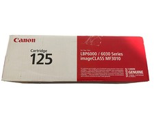 USED genuine original Canon 125 Black Standard Toner Cartridge