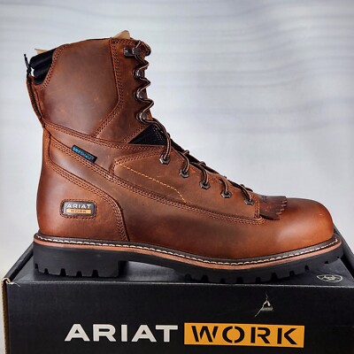 Size 13 - ARIAT Longview Shock Shield 8'' H2O - Mens - 10053818