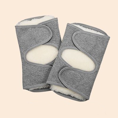 Sheepskin Wool Thermal Knee Joints Warmers Winter Arthritis Brace Pads Protector - Picture 16 of 24