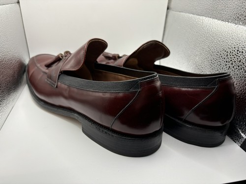 ALLEN EDMONDS Biscayne Vintage 80s Tassel Loafer Style Shoes 12Burgundy Slip On - Picture 7 of 14