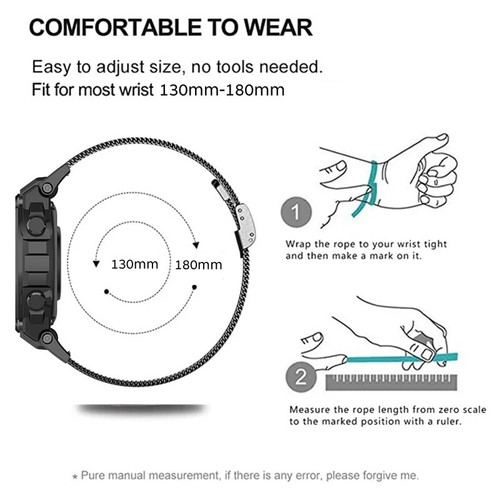 Stainless Steel Strap For Amazfit T-Rex 2 / T Rex / TRex Pro Metal Watch Band - Picture 24 of 27
