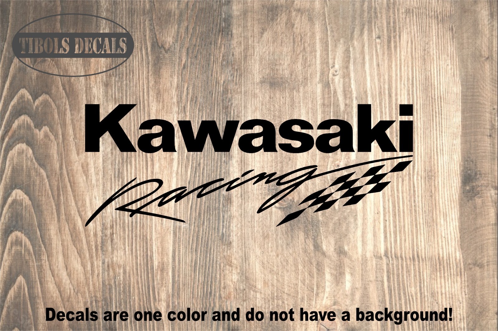 2x Kawasaki Racing Decals, Kawasaki Racing Stickers ATV UTV Bike