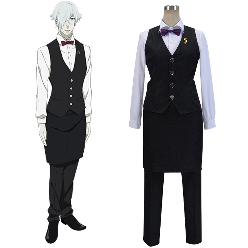 Death Parade Decim Cosplay Costume Anime Quindecim Arbiter Uniform