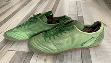 Dirk Bikkembergs Green Leather Sneakers Size:IT 39