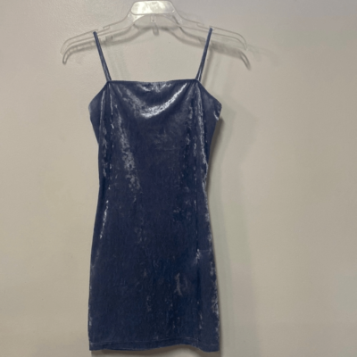 Light Blue Velvet Body Con Dress | eBay