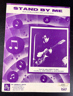 THE BEATLES JOHN LENNON BEN E KING  ''Stand By Me '' SHEET MUSIC BIG3  3485