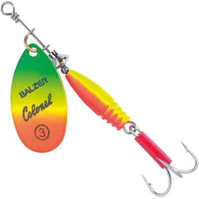 Spinner Colonel Classic Fluo Rot - Gelb - Grün Gewicht 14g Balzer
