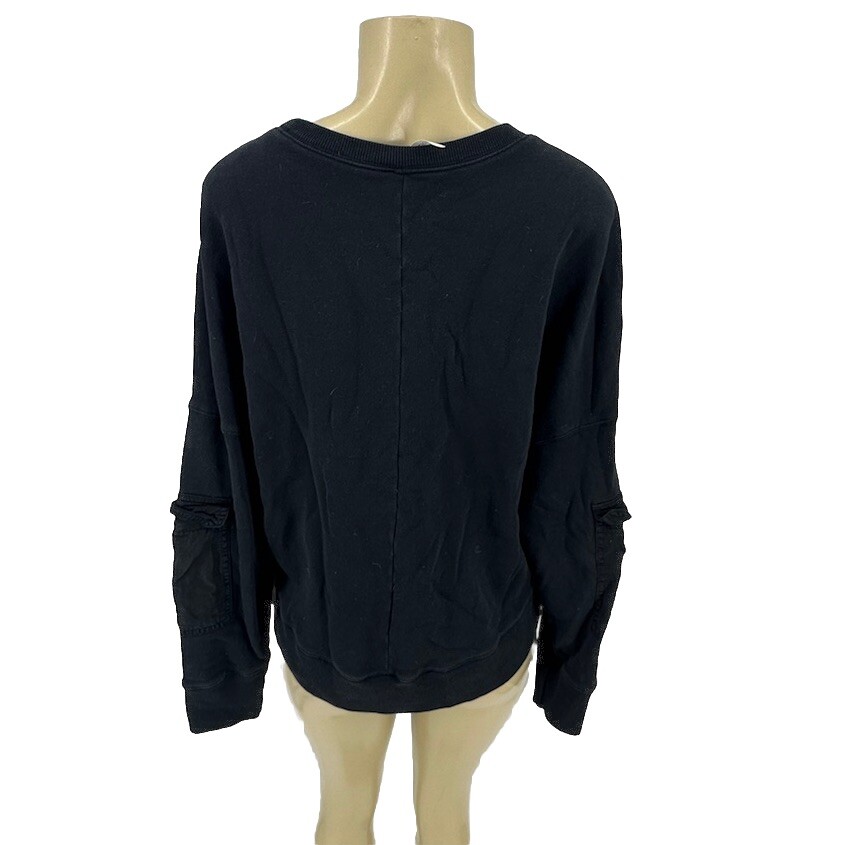 Fabletics Black Pullover Active Sweatshirt Utilit… - image 3