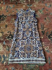 Womens Shapes Atomic Psychedelic Dress GoGo MOD Groovy Vintage Size 14 1960s
