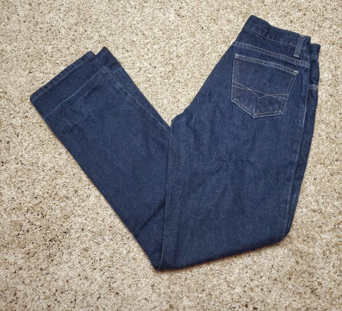Vintage Anchor Blue Jeans 5/6M Junior Blue Baggy Striaght Leg Dark