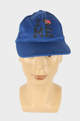 Sport Cap Mütze Vintage Style Bedruckt Retro 90er Blau Größe One Size HAT2418