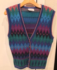 VINTAGE Beldoch Popper Vest Southwest Made In USA Womens Medium
