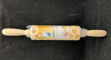 Wooden Embossing Rolling Pin Engraved Baking Cookies Cake Roller- FACES NEW