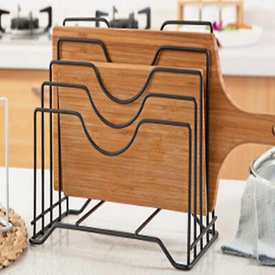 Metall Hackbrett Organizer mit 4 Sektionen, Topfpfanne Deckel Halter Gestell,