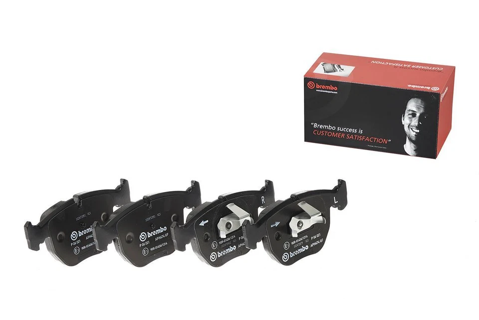 Комплект передних дисковых тормозных колодок низкого уровня Brembo P06021 для BMW X5 2000-2006 годов выпуска - Изображение 3 из 4