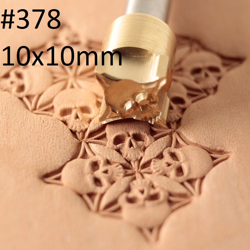 Leather Stamp Tool Set | Brass Rose Flower Design | CNC-Cut For Crisp Imprints On Leather