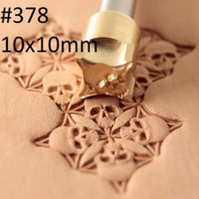 Skull Leather Stamp Tools Stamps Stamping Carving Brass Tool Crafting Punch #378