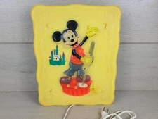Walt Disney Mickey Mouse Vintage Wall Lamp Night Light Norman Industries Works