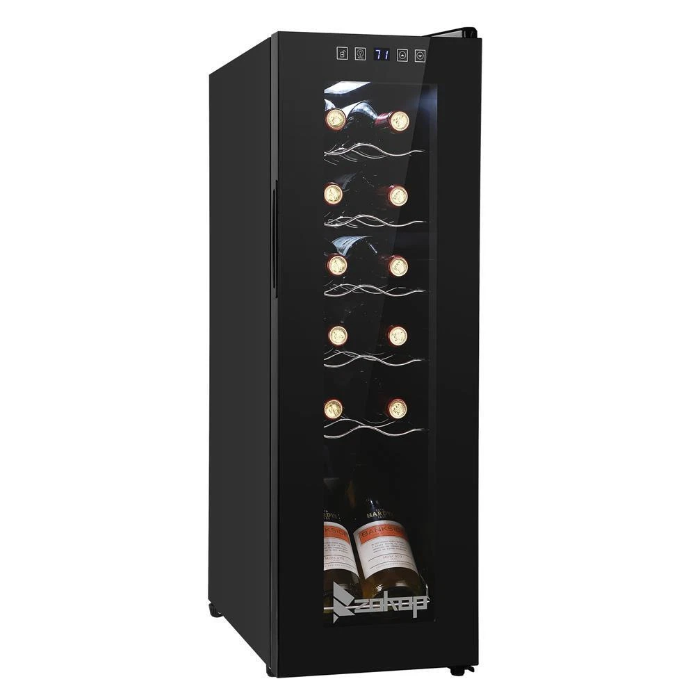 Electric 12 Bottles Wine Cooler Cabinet Beverage Refrigerator Wine