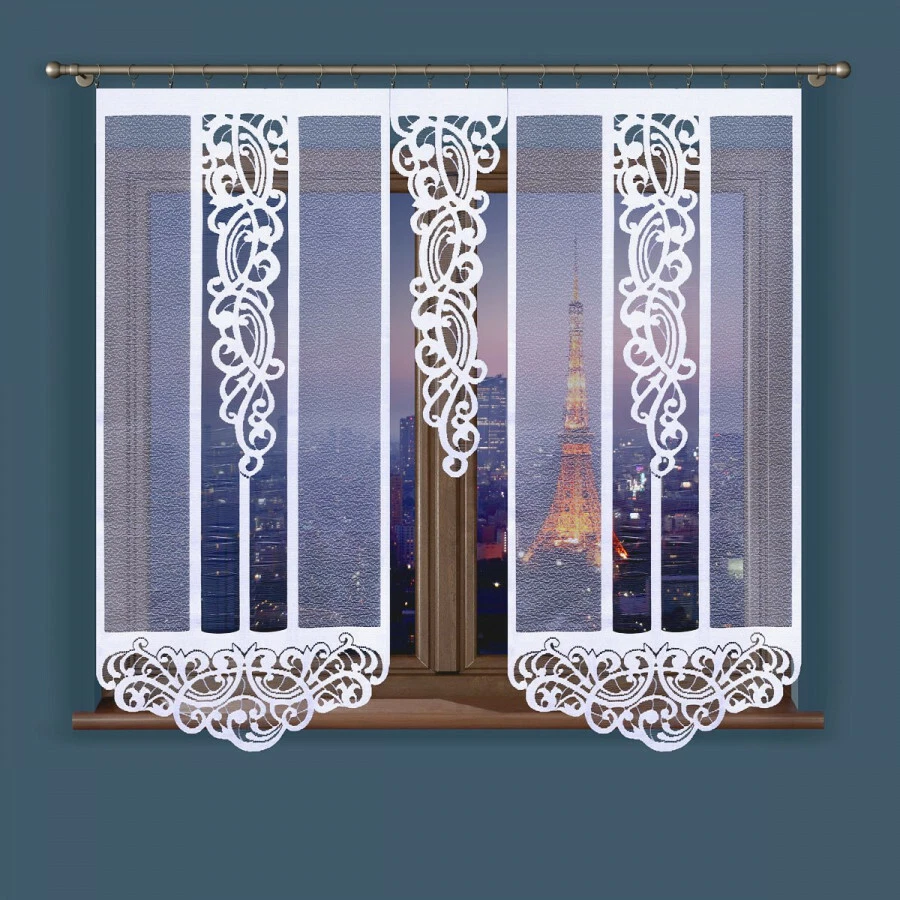 Fertiggardine Gardinen Set Vorhänge Schiebegardine Flächenvorhang Kräuselband - Bild 3 von 4