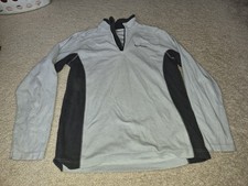 WOMENS COLUMBIA GRAY FLEECE JACKET 1/4 ZIP JACKET XS X-SMALL