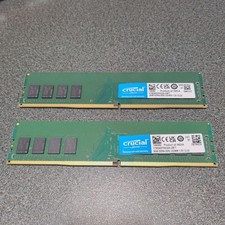 Crucial 16GB 2x8GB DDR4 3200MHz DIMM RAM Memory Kit Dual Channel Tested