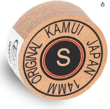 Kamui Original Brown Billiard Pool Cue Tip 14mm - Soft