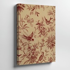 Vintage Floral Bird Canvas Wall Art Botanical Print Nature Wall Decor Painting