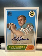 2015 Topps BOB GRIESE  6/25 AUTO 60th Anniversary Rookie Card Re-Issue