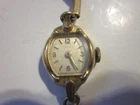 Vintage Mechanical Timex Manual Wind Up Ladies Cocktail Watch GOLD Tone WORKS
