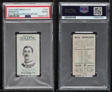 1910 Cope’s Clips Noted Footballers Tobacco Billy Meredith #125 PSA 2