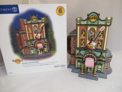 2003 Dept 56 Hard Rock Café Snow Village #56.55324 w/Box - Missing Cord and Pin