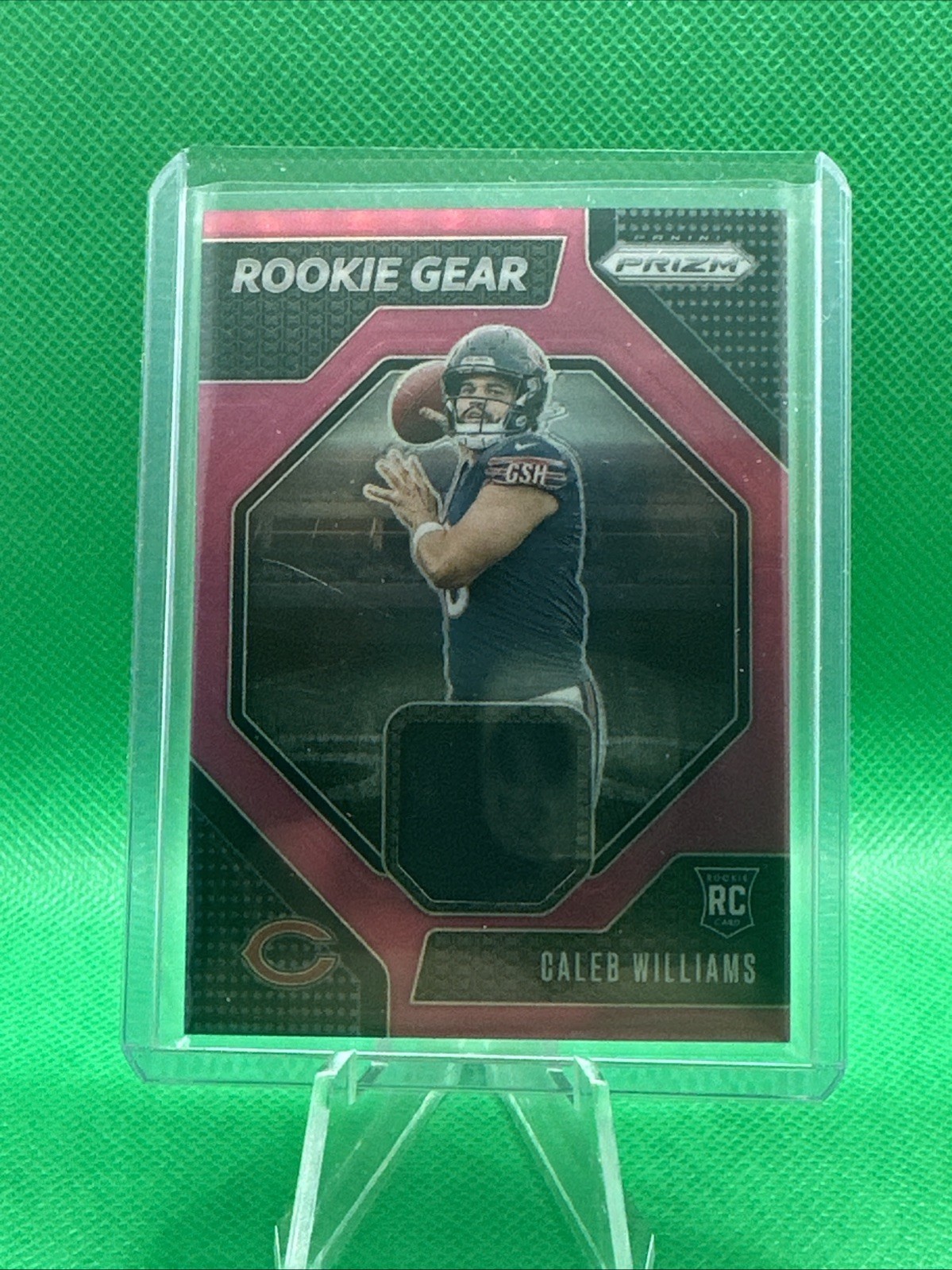 2024 Panini Prizm Caleb Williams Rookie Gear Jersey Pink Rookie RC #RG-CWS Bears