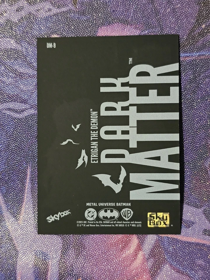 2025 Upper Deck Skybox Metal Universe Batman Etrigan The Demon Dark Matter - Image 2 of 2