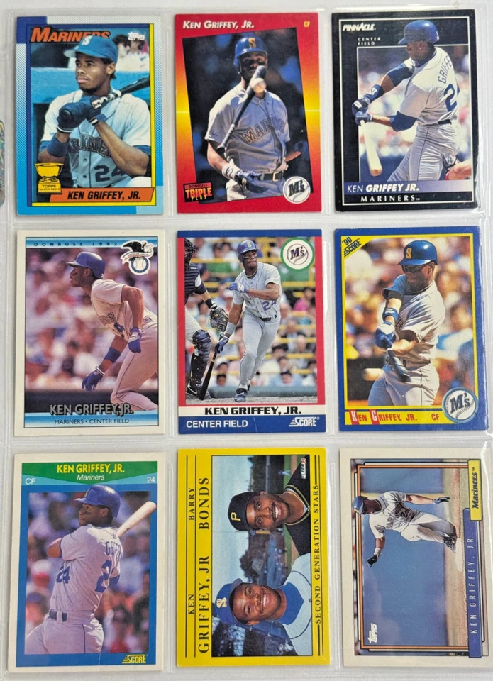 Ken Griffey Jr David Justice Frank Thomas Rickey Henderson Novato Años 90 Béisbol Foto 4 de 4