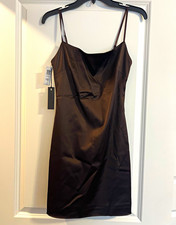 Women's Brown Half Slip Adjustable Straps Spaghetti Dress Size 2